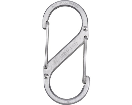 Doppelkarabinerhaken, nicht zum Klettern geeignet