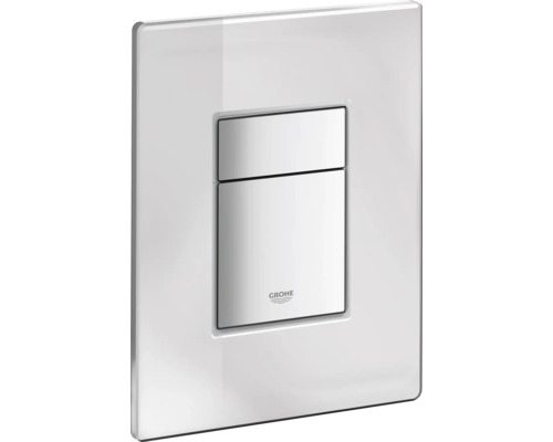 Betätigungsplatte Grohe Skate Cosmopolitan 2-Mengentechnik Spiegelglas/titanium Grohe Betätigungsplatte für die Toilettenspülung