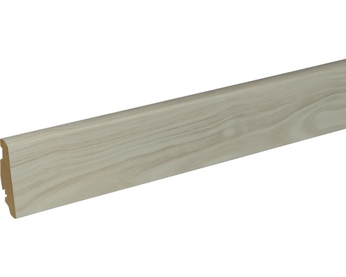 SKANDOR Sockelleiste Snow Pine FU60L 19 x 58 x 2400 mm Sockelleiste mit Holzoptik