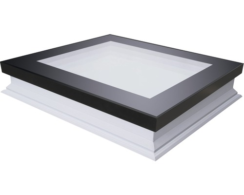 Flachdach-Fenster Festelement ohne Kuppel Fakro DXF DU6 80x80 cm