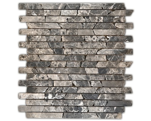 Natursteinmosaik Emperado Brick 30,5x30,5 cm braun