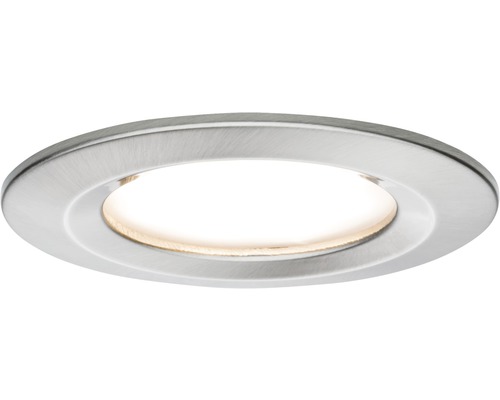 LED Einbauleuchte Nova Coin eisen gebürstet rund 1-flammig 470 lm 2700 K warmweiß Einbaustrahler für Deckenmontage