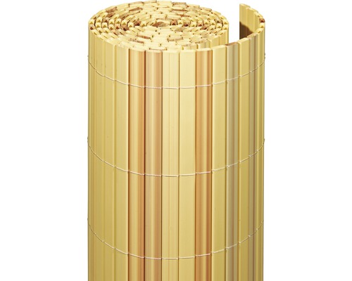 Sichtschutzmatte videx Rügen PVC 300 x 90 cm bambus Aufgerollter Sichtschutzzaun aus Kunststoff
