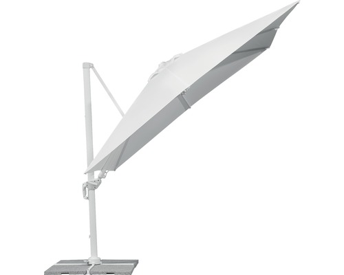 Freiarmschirm mit Betonsockel