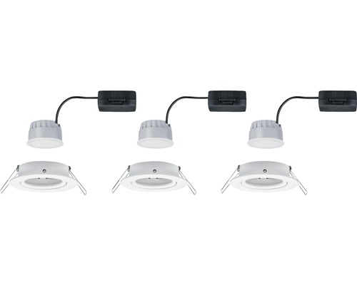 Drei LED Einbaustrahler Sets mit Trafo