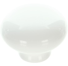Weißer Möbelknopf in Kugelform