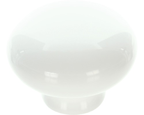 Weißer Möbelknopf in Kugelform