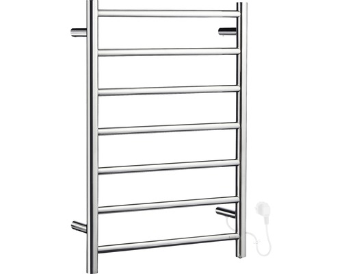 Elektrischer Badheizkörper Smedbo Dry 68,9x50x11,2 cm 65 W silber Elektrischer Handtuchwärmer aus Stahl mit sechs horizontalen Stangen