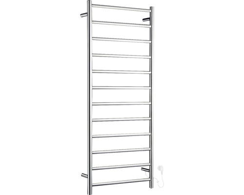 Elektrischer Badheizkörper Smedbo Dry 121,2x50x11,2 cm 120 W silber Elektrischer Handtuchwärmer mit zehn Heizstäben