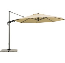 Freiarmschirm mit Sockel für den Garten