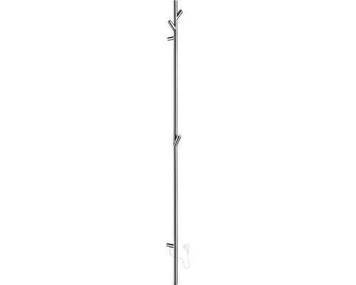 Elektrischer Badheizkörper Smedbo Dry Baum 172x11x8 cm 25 W silber Garderobenständer aus Metall mit mehreren Haken