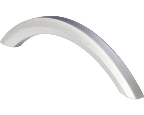 Silberfarbener Möbelgriff in Bogenform