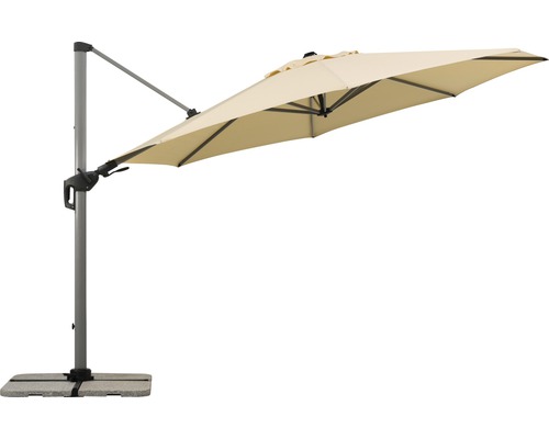 Freiarm-Sonnenschirm mit Ständer für den Garten