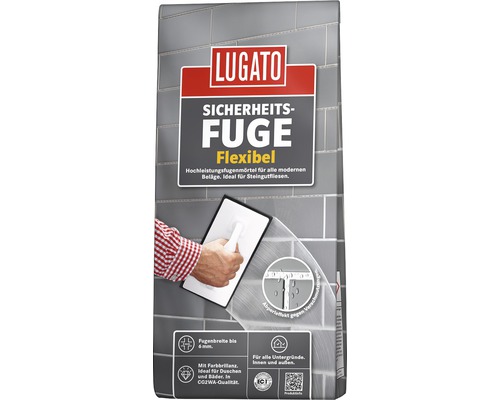 Lugato Sicherheitsfuge Flexibel Fugenmörtel für Fliesen