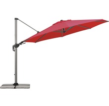 Freiarmschirm mit Standfuß für den Garten