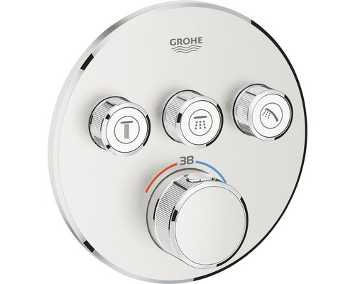 Unterputz-Thermostat-Badewannenmischer Grohe Grohterm SmartControl 29121DC0 supersteel