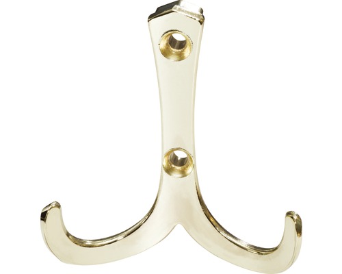 Doppelter Kleiderhaken aus Metall zur Wandmontage