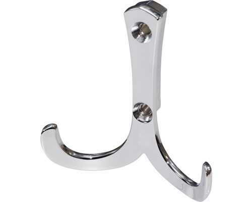 Kleiderhaken aus Metall mit zwei Haken