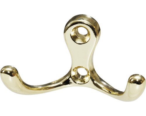 Doppelter Kleiderhaken aus Metall zur Wandmontage