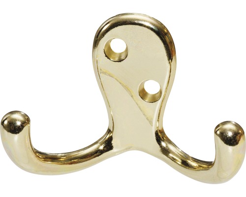 Doppelhaken aus Metall zur Wandmontage