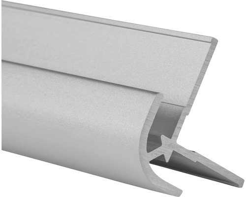 Außen-Eckverbinder Schulte Decodesign 2550 mm alu-natur für 3 mm Duschrückwände Aluminium Übergangsprofil für Bodenbeläge