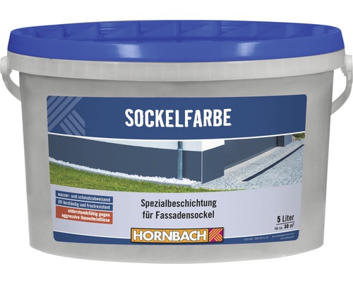 Eimer Sockelfarbe, Fassadenfarbe mit fünf Liter Inhalt