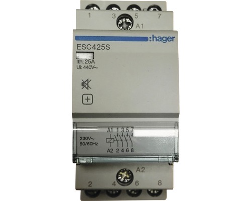 Installationsschütz 25A 4 Schließer Hager ESC425S Hager Schütz ESC425S