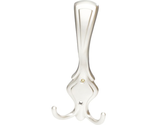 Kleiderhaken aus Metall mit zwei Haken