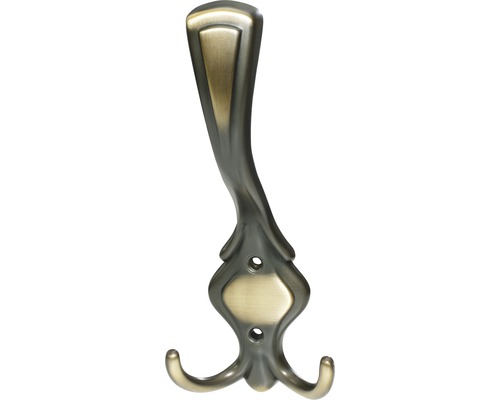 Kleiderhaken mit zwei Haken für die Wandmontage