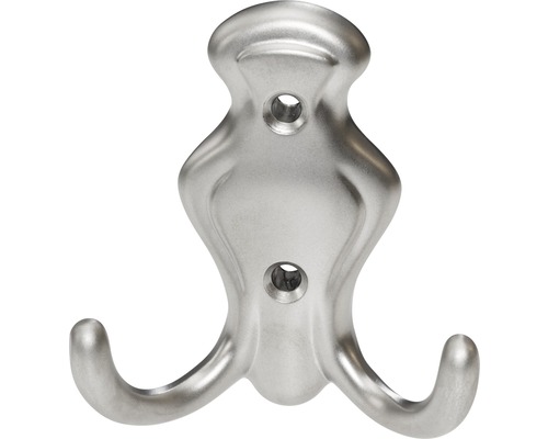 Doppelter Kleiderhaken aus Metall zur Wandmontage