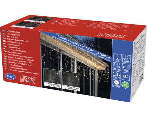 Konst Smide LED Eisregenkette Verpackung für den Außenbereich