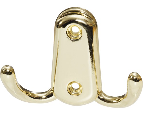 Doppelhaken aus Metall zur Wandmontage