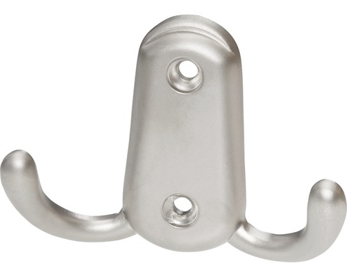 Doppelter Kleiderhaken aus Metall zur Wandmontage