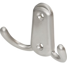 Doppelter Kleiderhaken aus Metall zur Wandmontage
