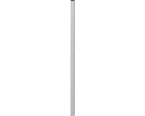 Zaunfeldpfosten ALBERTS Madrid 4 x 135 cm, feuerverzinkt Edelstahlblech gebürstet