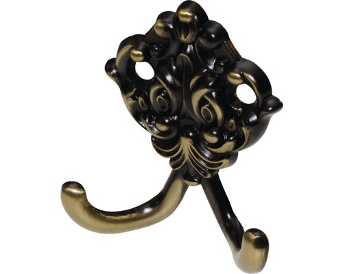 Doppelter Kleiderhaken mit Ornamenten