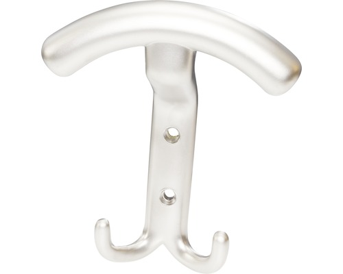 Garderobenhaken aus Metall mit zwei Haken