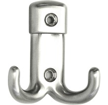 Doppelter Kleiderhaken aus Metall zur Wandmontage