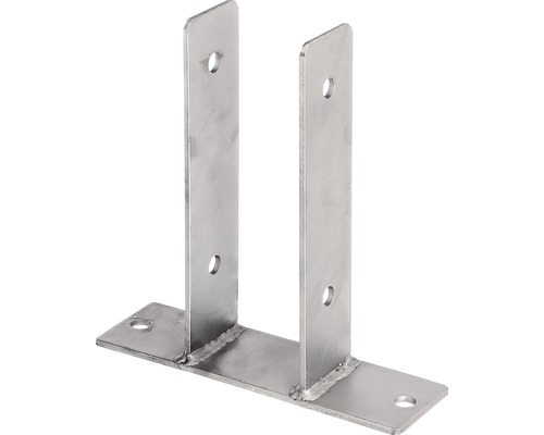 U-Pfostenträger zum Aufdübeln, 71x200 mm, Edelstahl U-Pfostenträger zum Aufdübeln, 71x200 mm, Edelstahl