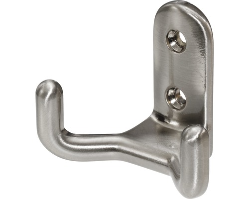 Doppelter Kleiderhaken aus Metall zur Wandmontage