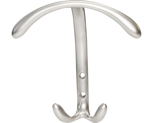 Kleiderhaken aus Metall mit zwei Haken