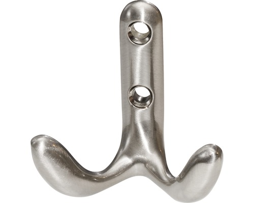 Doppelter Kleiderhaken aus Metall zur Wandmontage