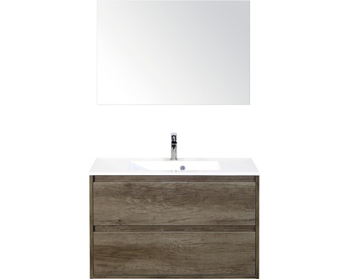 Badmöbel-Set Sanox Porto Mineralguss 170x90x50 cm Mineralgusswaschbecken Nebraska Eiche mit Spiegel Badmöbel-Set Sanox Porto Mineralguss 170x90x50 cm Mineralgusswaschbecken Nebraska Eiche mit Spiegel