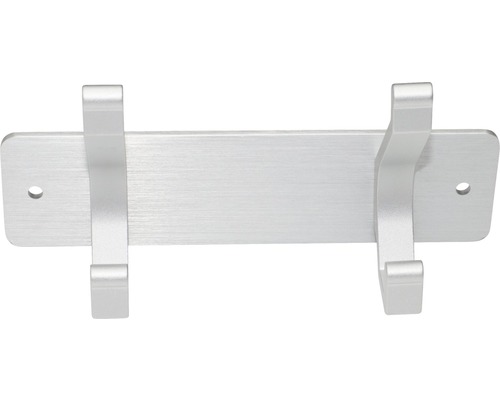 Garderobenleiste mit zwei Haken zur Wandmontage