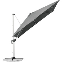 Freiarm-Sonnenschirm mit Standfuß für den Garten