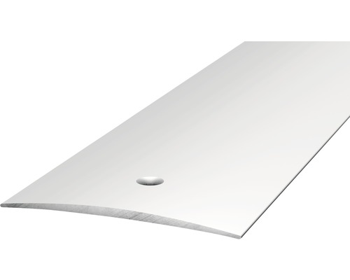 Prinz Übergangsprofil Alu silber gelocht 50 x 2700 mm Sockelleiste aus Kunststoff mit Befestigungsclip