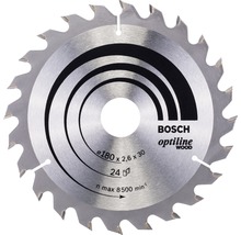 Bosch Optiline Wood Kreissägeblatt, Durchmesser 180 mm