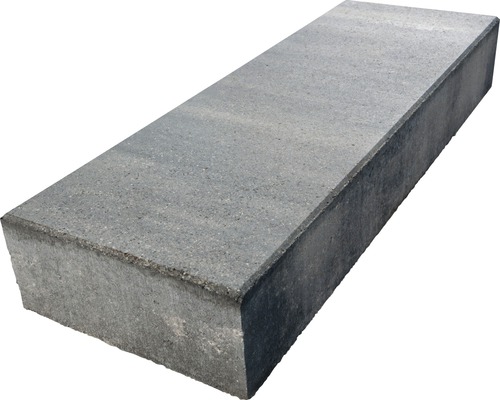 Beton Blockstufe iStep Pure quarzit-grau-schwarz 100 cm x 35 cm x 15 cm