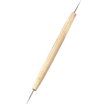 Punktierwerkzeug mit Holzgriff und zwei Metallspitzen