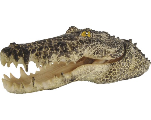 Aquariumdekoration Krokodil Kopf mit Luftauslass Aquariumdekoration Krokodil Kopf mit Luftauslass
